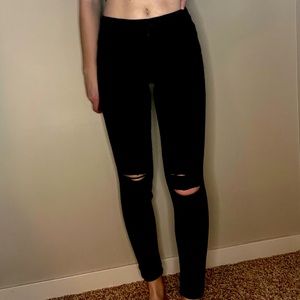 Black Ripped American Eagle Jeans